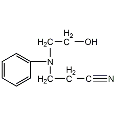 N-(2-氰乙基)-N-(2-羟乙基)胺结构式