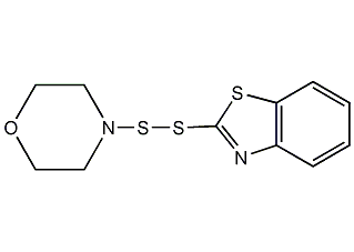 2-(4-吗啉基二硫代)苯并噻唑结构式